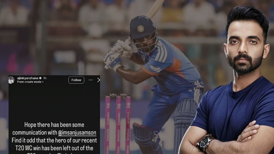 “He has batted from one to seven” - Ajinkya Rahane backs Sanju Samson’s inclusion in the XI in AFG T20Is